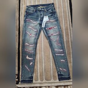 Purple Brand P001 Slim Distressed Jeans Size 31 NWT Style 2024 Qty 1